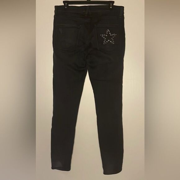 Good American- “Good Legs” Black Distressed Stars & Stripes- Size 14/32 - Picture 2 of 11